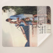 Stilvolle Familienfreundlichkeit | Personalisierte Sherpadecke (Vorderseite (Horizontal))