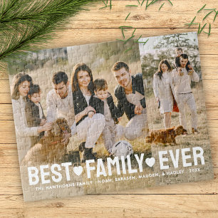 Stilvolle Family Foto Best Family Ever Collage Puzzle