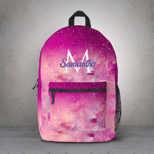 Stilvolle, fantastische rosa Fuchsien-Ombre-Glitte Bedruckter Rucksack