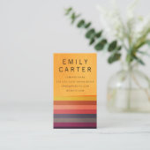 Stilvolle Farbbanden Visitenkarte (Stehend Vorderseite)