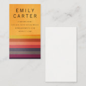 Stilvolle Farbbanden Visitenkarte (Vorne/Hinten)