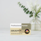 Stilvolle Farbblockmuster - Maler Visitenkarte (Stehend Vorderseite)