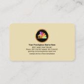 Stilvolle Farbblockmuster - Maler Visitenkarte (Rückseite)