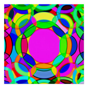 Stilvolle Farben Muster Kunst Poster
