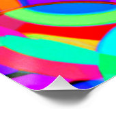 Stilvolle Farben Muster Kunst Poster (Ecke)