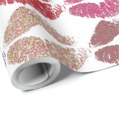 Stilvolle farbenfrohe Lippen #6 Geschenkpapier (Rolleneckpunkt)
