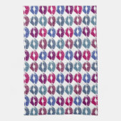 Stilvolle farbenfrohe Lippen #7 Handtuch (Vertikal)