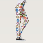 Stilvolle farbenfrohe Lippen #8 Leggings (Rechts)