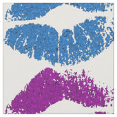 Stilvolle farbenfrohe Lippen #9 Stoff (Nahaufnahme)