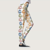 Stilvolle farbenfrohe Lippen Leggings (Rechts)