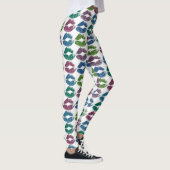 Stilvolle farbenfrohe Lips #10 Leggings (Rechts)