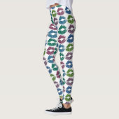 Stilvolle farbenfrohe Lips #10 Leggings (Links)