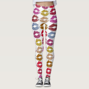 Stilvolle farbenfrohe Lips #11 Leggings