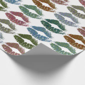 Stilvolle farbenfrohe Lips #15 Geschenkpapier (Ecke)
