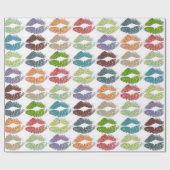 Stilvolle farbenfrohe Lips #16 Geschenkpapier (Flach)