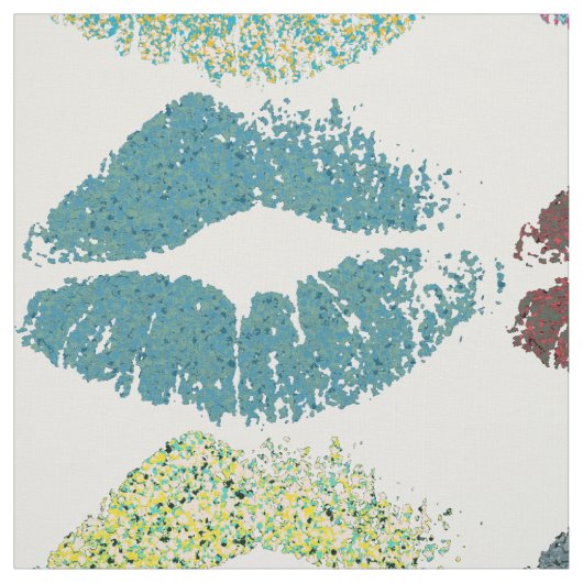 Stilvolle farbenfrohe Lips #16 Stoff (Muster)