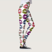 Stilvolle farbenfrohe Lips #18 Leggings (Rechts)