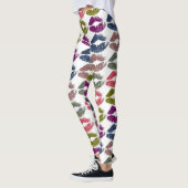 Stilvolle farbenfrohe Lips #18 Leggings (Links)
