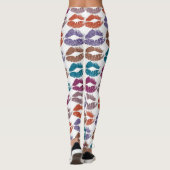 Stilvolle farbenfrohe Lips #20 Leggings (Rückseite)