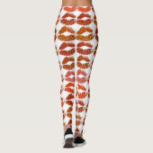 Stilvolle farbenfrohe Lips #21 Leggings (Rückseite)