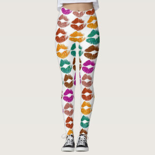 Stilvolle farbenfrohe Lips #22 Leggings
