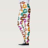 Stilvolle farbenfrohe Lips #22 Leggings (Links)