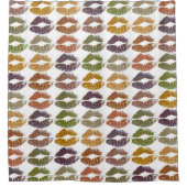 Stilvolle farbenfrohe Lips #25 Duschvorhang (Vorderseite)