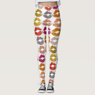 Stilvolle farbenfrohe Lips #26 Leggings