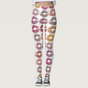 Stilvolle farbenfrohe Lips #28 Leggings