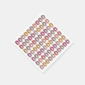 Stilvolle farbenfrohe Lips #28 Serviette (Ecke)
