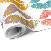 Stilvolle farbenfrohe Lips #29 Geschenkpapier (Rolleneckpunkt)
