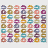 Stilvolle farbenfrohe Lips #29 Geschenkpapier (Flach)