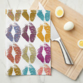 Stilvolle farbenfrohe Lips #29 Handtuch (Viertel Falte)