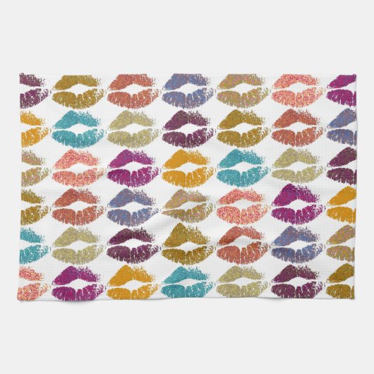 Stilvolle farbenfrohe Lips #29 Handtuch (Horizontal)