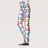 Stilvolle farbenfrohe Lips #30 Leggings (Links)
