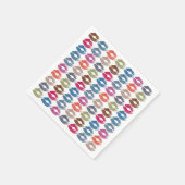 Stilvolle farbenfrohe Lips #30 Serviette (Ecke)