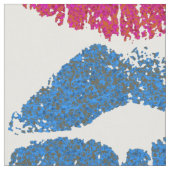 Stilvolle farbenfrohe Lips #30 Stoff (Nahaufnahme)