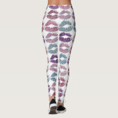 Stilvolle farbenfrohe Lips #31 Leggings (Rückseite)