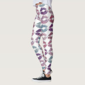 Stilvolle farbenfrohe Lips #31 Leggings (Links)