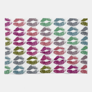 Stilvolle farbenfrohe Lips #34 Handtuch