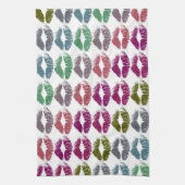 Stilvolle farbenfrohe Lips #34 Handtuch (Vertikal)