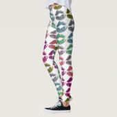 Stilvolle farbenfrohe Lips #34 Leggings (Links)