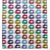 Stilvolle farbenfrohe Lips #35 Duschvorhang (Vorderseite)