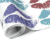 Stilvolle farbenfrohe Lips #35 Geschenkpapier (Rolleneckpunkt)
