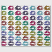 Stilvolle farbenfrohe Lips #35 Geschenkpapier (Flach)