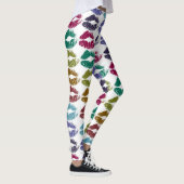 Stilvolle farbenfrohe Lips #35 Leggings (Rechts)