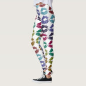 Stilvolle farbenfrohe Lips #35 Leggings (Links)