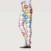 Stilvolle farbenfrohe Lips #36 Leggings (Links)