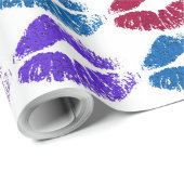Stilvolle farbenfrohe Lips #37 Geschenkpapier (Rolleneckpunkt)