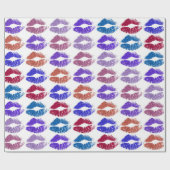 Stilvolle farbenfrohe Lips #37 Geschenkpapier (Flach)